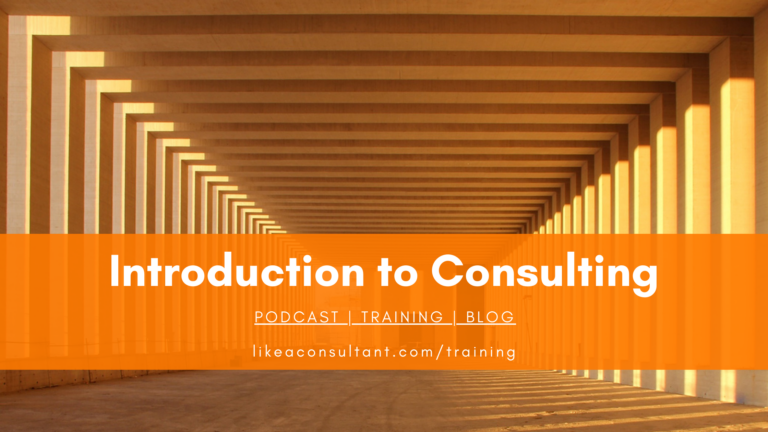 Introduction to Consulting